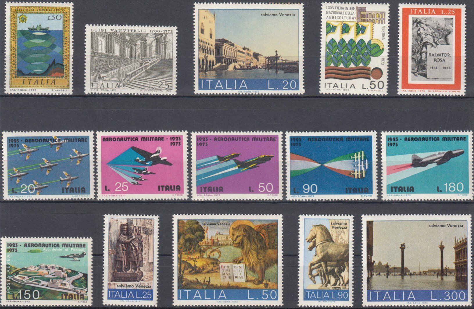 Alle Briefmarken: Italien 1973 postfrisch – Gebraucht aus Bürglen TG von StampGraf 1