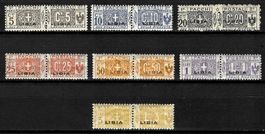 Top 1915-1924 Italien Kolonien Libia Pacchi /**