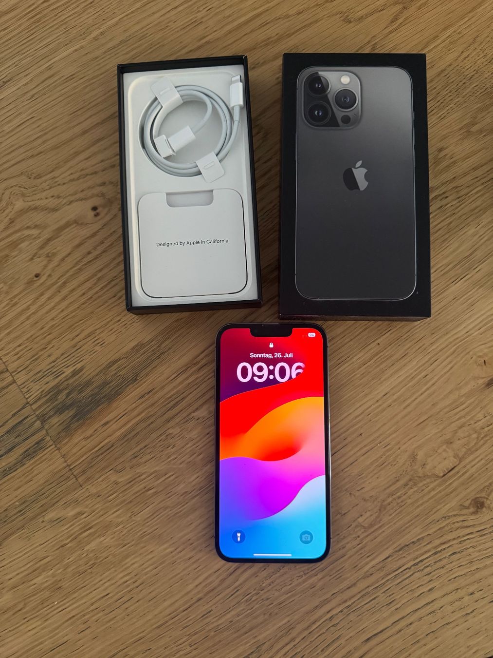 Apple Handys / Smartphones: iPhone 13 Pro Max 256 GB Graphit mit Zubehör gut – Gebraucht aus Zug von cagut