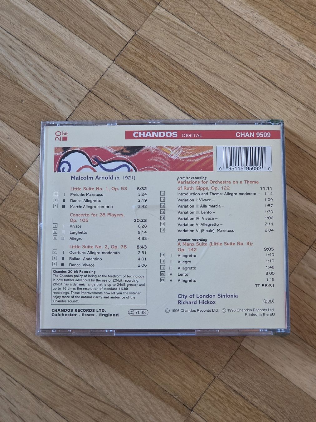 CD: CD: Malcolm Arnold - Concerto & Suiten – Usato da Aesch BL venduto da immon 1