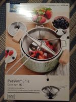 Passiermühle Tchibo 2 Einsätze Edelstahl neu