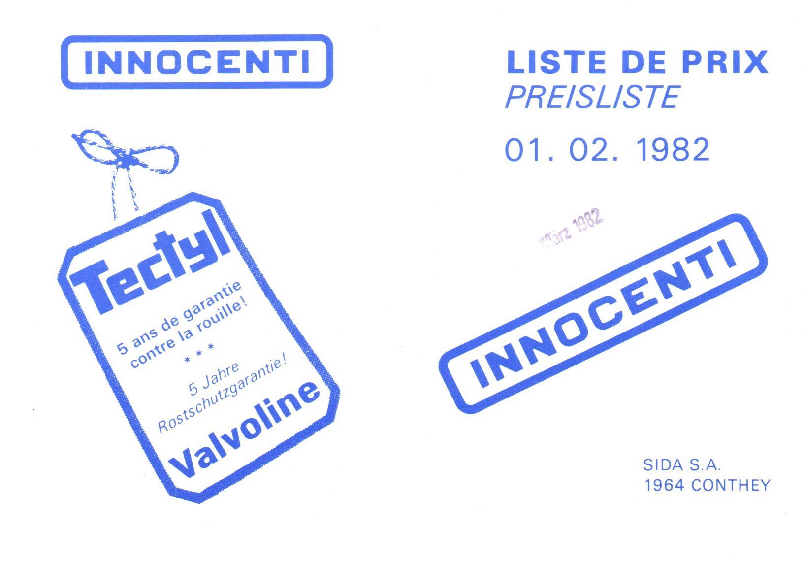 Innocenti Automobili: Innocenti De Tomaso - CH-Original Prospekt & Pressedoku. – Nuovo (secondo la descrizione) da Malans GR venduto da Chueche427 8