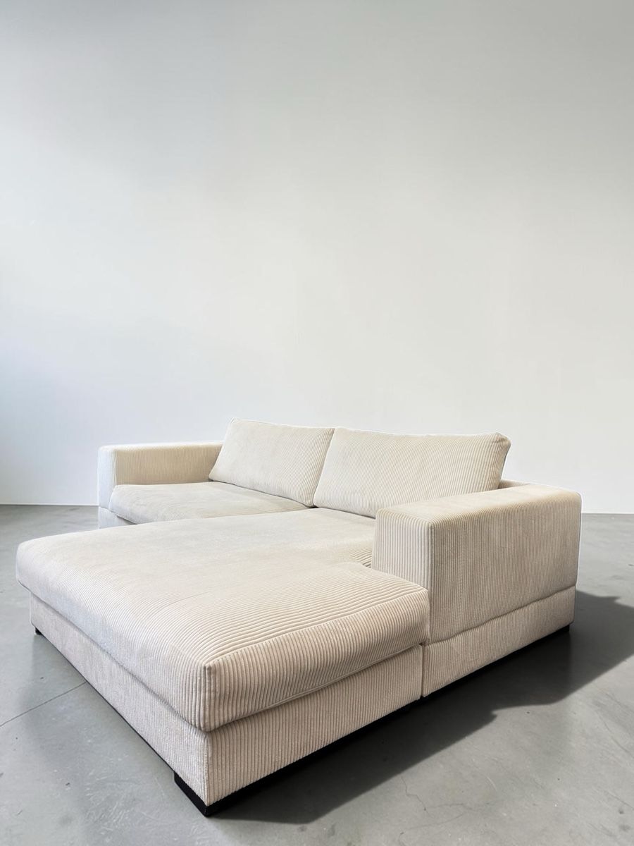 Divani: Ecksofa Beige-Creme aus Cordstoff – Usato da Bachenbülach venduto da Sofalab.swiss 8