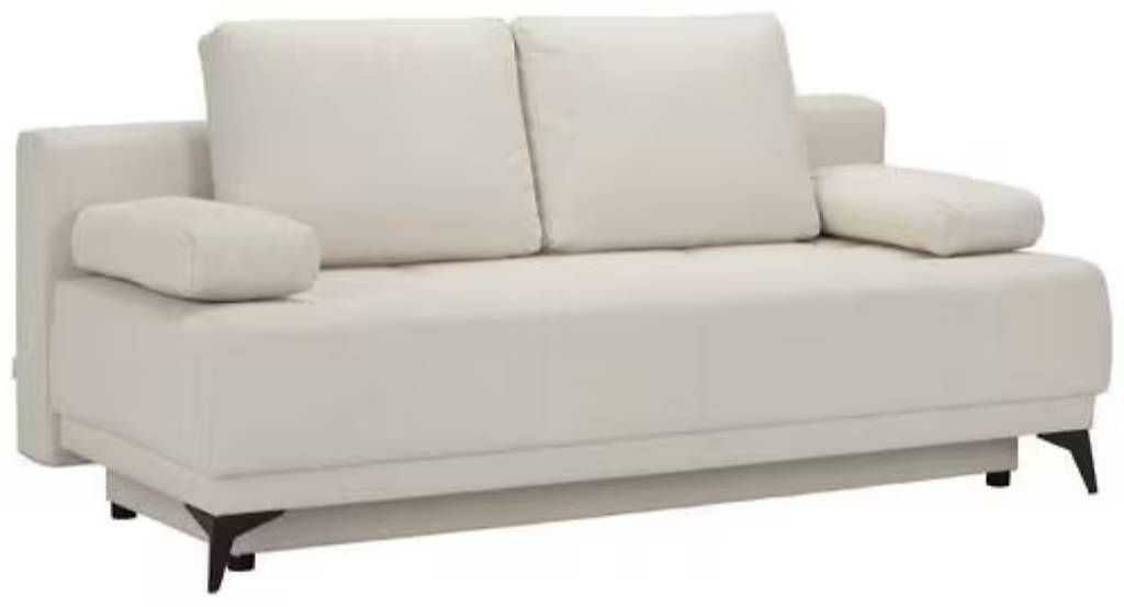 Divani: NEU: Schlafsofa Weiss Textil – Nuovo e nell'imballaggio originale da Zürich venduto da Sam.101