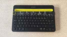 Logitech K480 Multi-Device Bluetooth Tastatur, Top Zustand