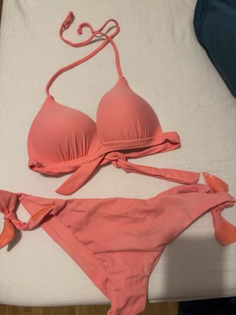 Bikini rose corail taille S bon état