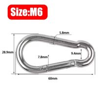 Karabiner Edelstahl M6