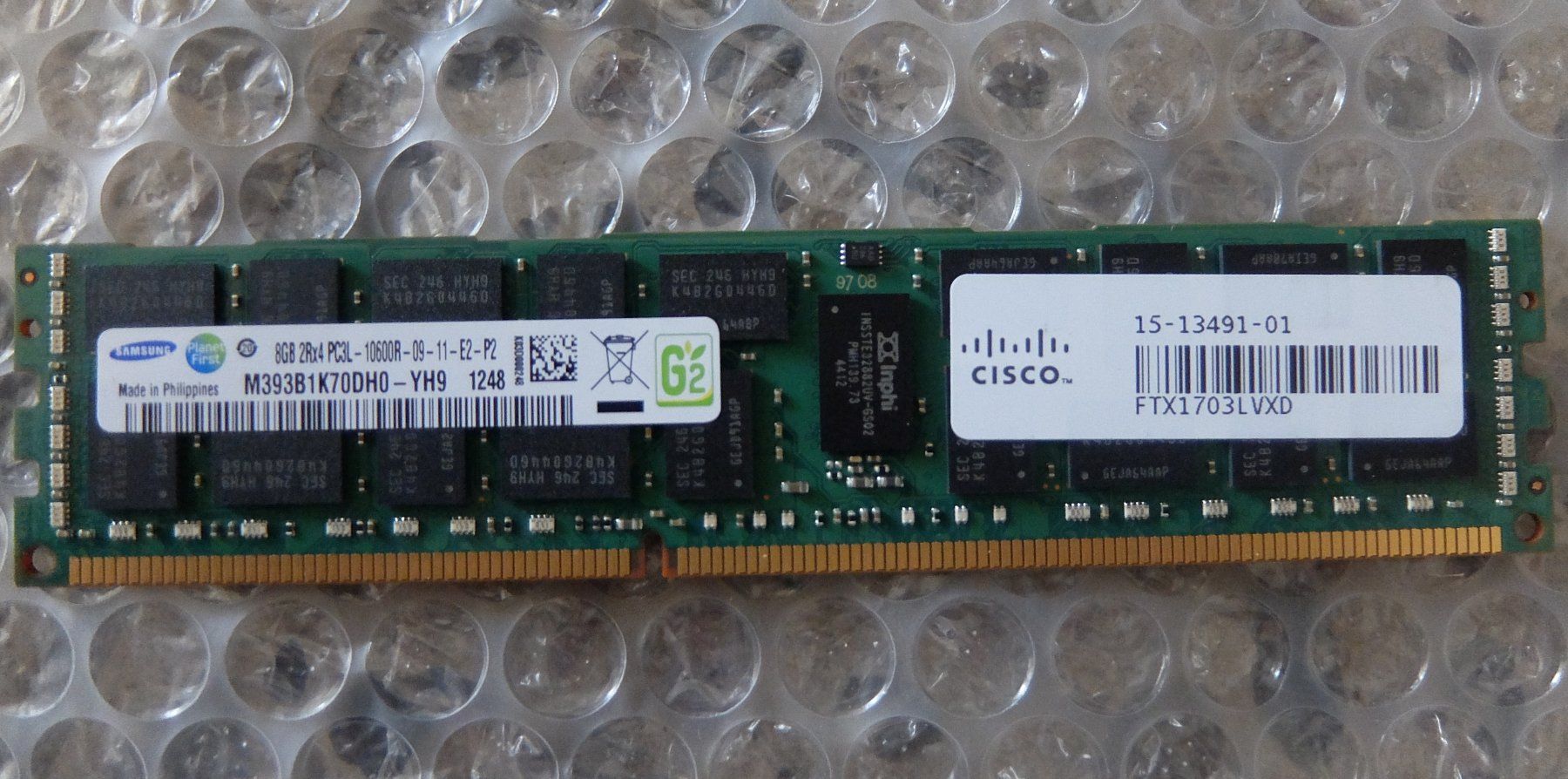 Samsung Memoria / RAM: Samsung CISCO 8GB 2Rx4 PC3L Server Ram – Usato da Basel venduto da Elektronik_Markt 1