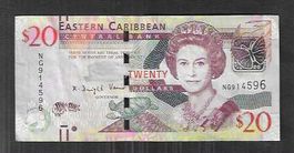 Est.  Caribbean  20  Dollars  Gebraucht