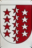 Kanton Wallis Blechschild Sion Sitten Materhorn Zermatt Brig