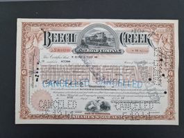 Beech Creek Railroad Aktie 1941, Pennsylvania Rarität!