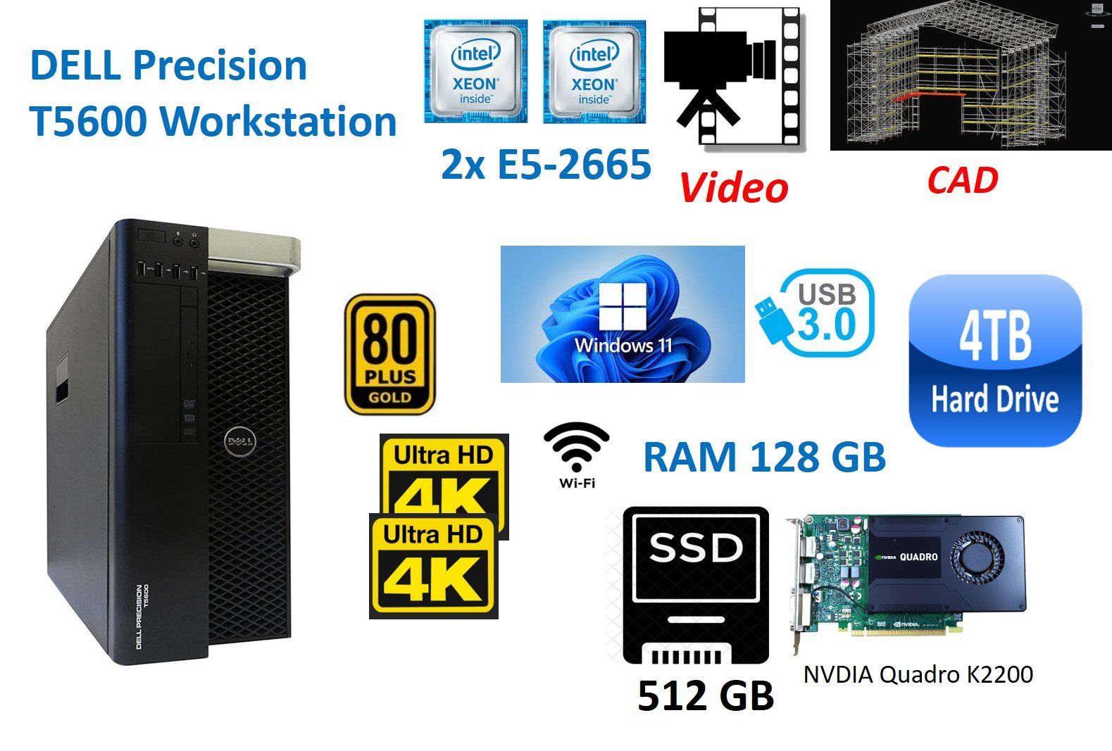 Dell PCs: PC Dell Precision Workstation T5600 128GB 2x CPU – Gebraucht aus Meggen von bigrother_martin