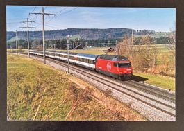 SBB Re 460037 mit Schnellzug bei Allmendingen 16.2.2007