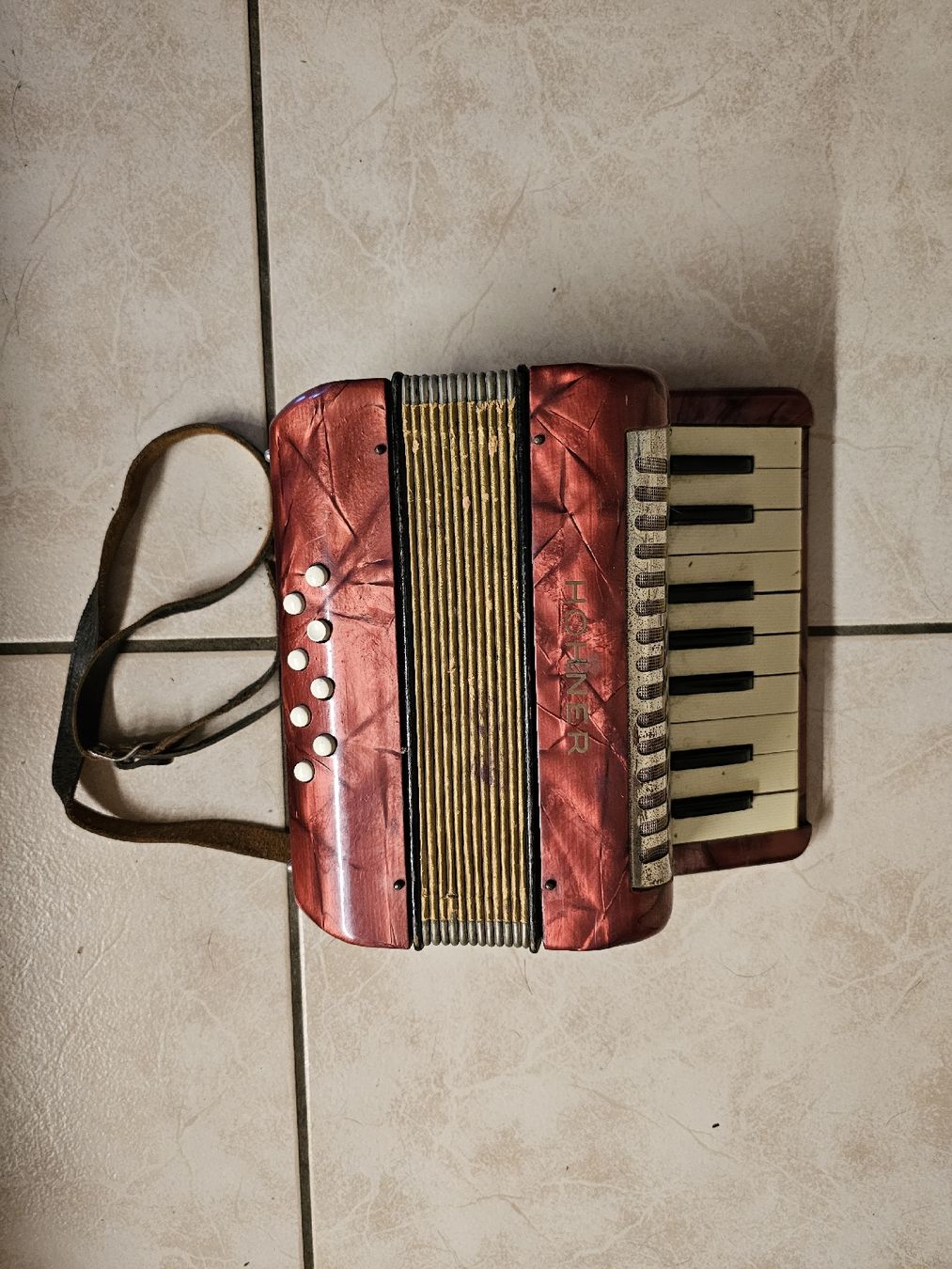 Hohner Musikinstrumente: Hohner Kinder Zieh- und Stossharmonika – Gebraucht aus Meisterschwanden von Hummer21