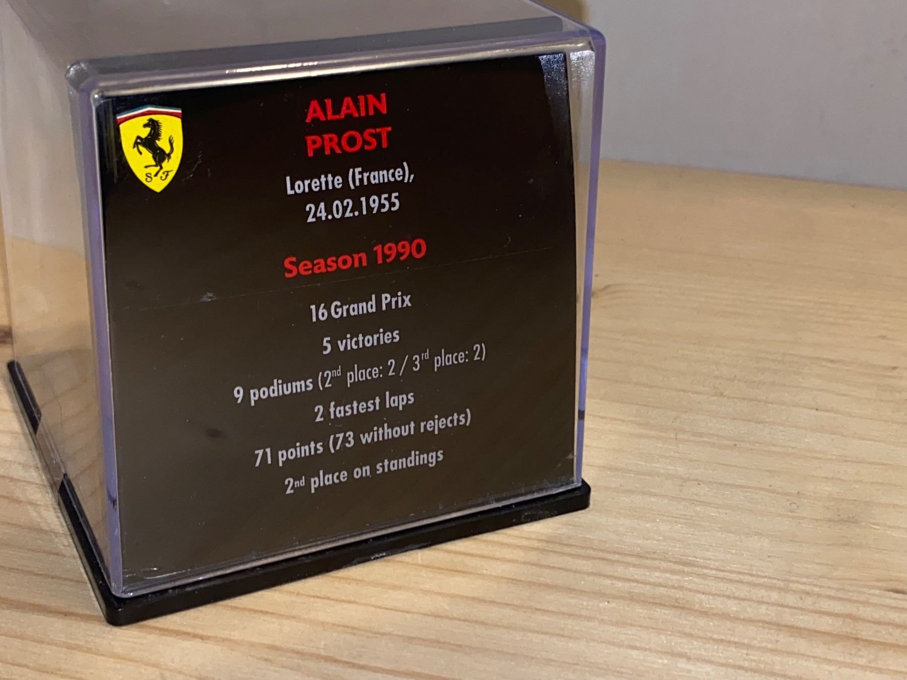 Ferrari Modellini d'auto: Ferrari Helm 1/5 Alain Prost 1990 – Nuovo (secondo la descrizione) da Wohlen AG venduto da PrivatSammlung 4