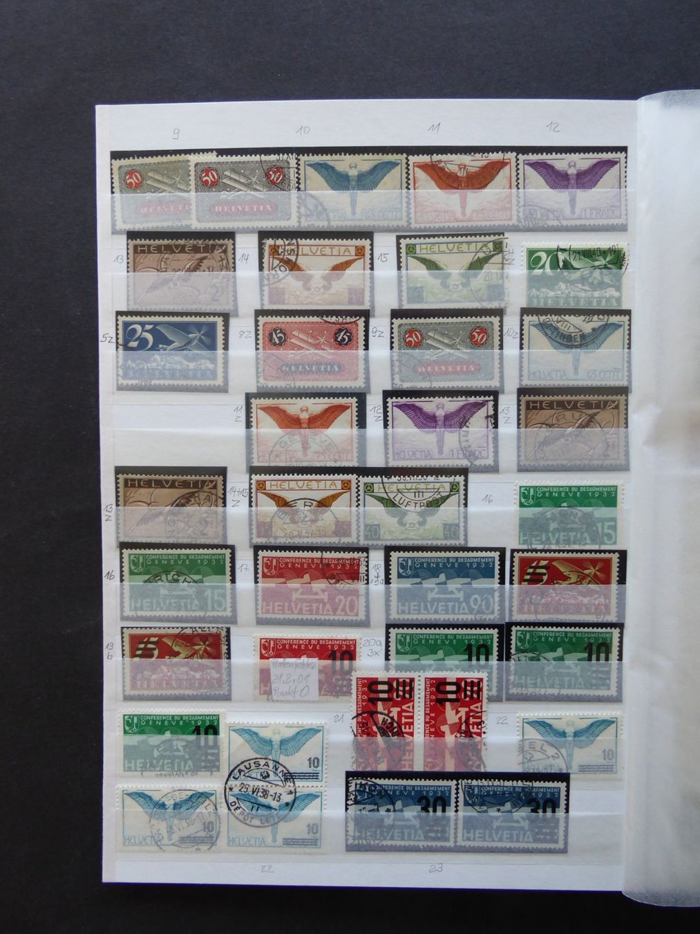 Tutti i francobolli: Flugpostsammlung ab 1919, hoher KATALOG – Usato da Horw venduto da pilatusmail 1