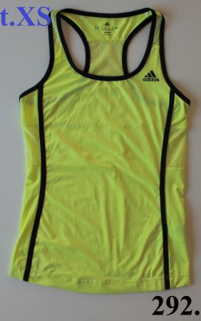 Top - Débardeur Adidas Climalite jaune t. XS
