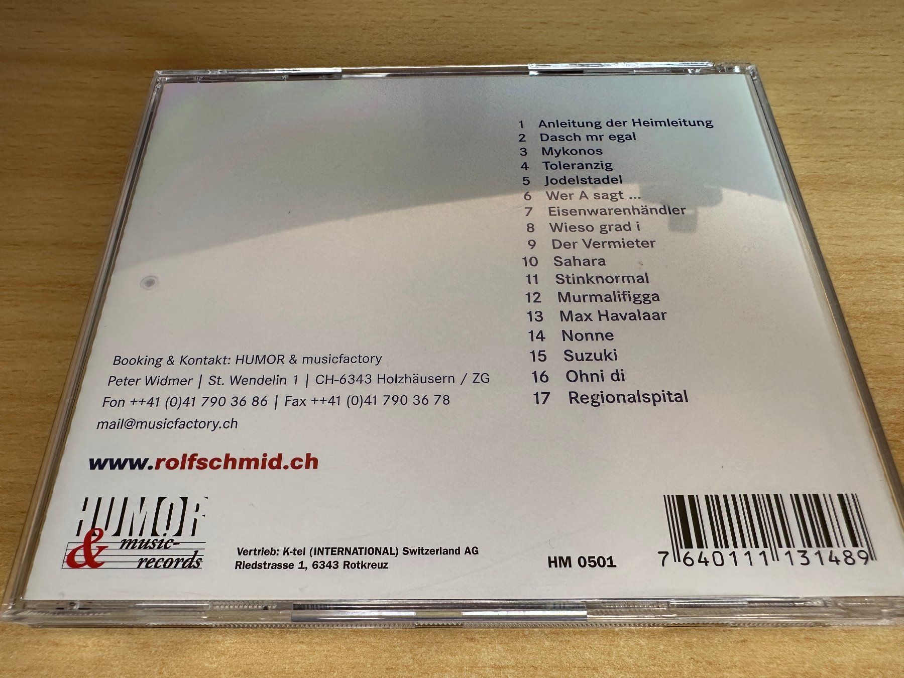 CDs: E5 Rolf Schmid – Rolf Dreht Durch – Gebraucht aus Rikon im Tösstal von Alpenmutz 1