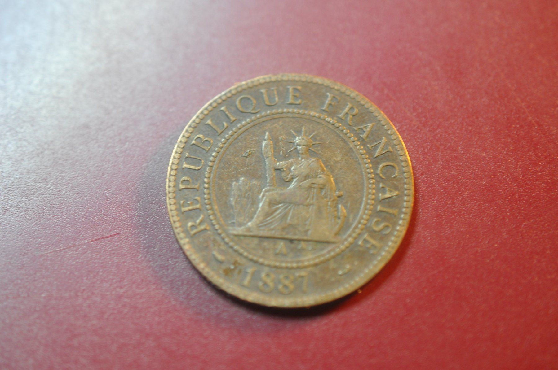 Tutti le monete: Indochine 1 centime 1887 – Usato da Moutier venduto da Phillegrec 1