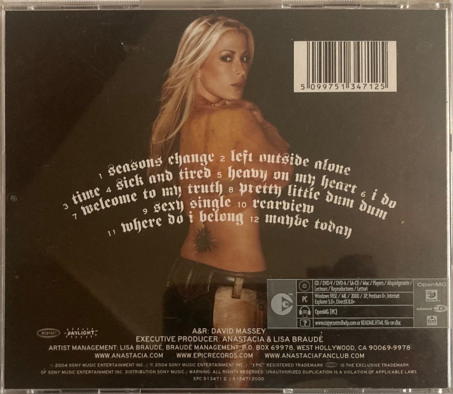 Vinyles: ANASTACIA - ANASTACIA – D'occasion à Poliez-Pittet par Newtown-Records 1