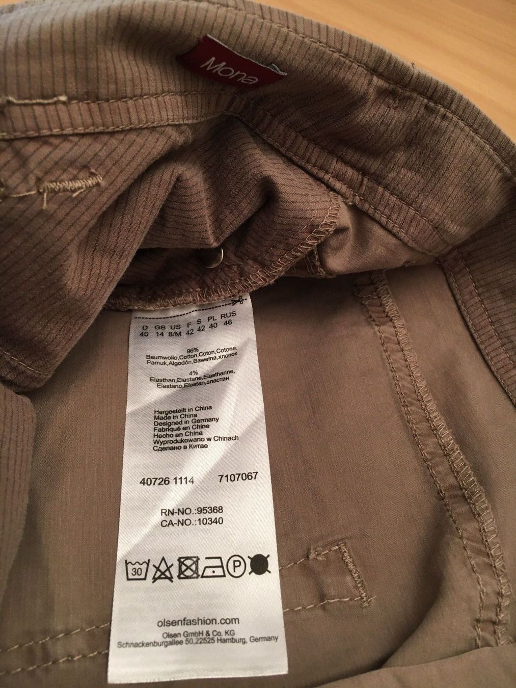 Hosen: Olsen - Hose, 40, Mona, beige – Neu (gemäss Beschreibung) aus Luzern von Jiggy_8898 5