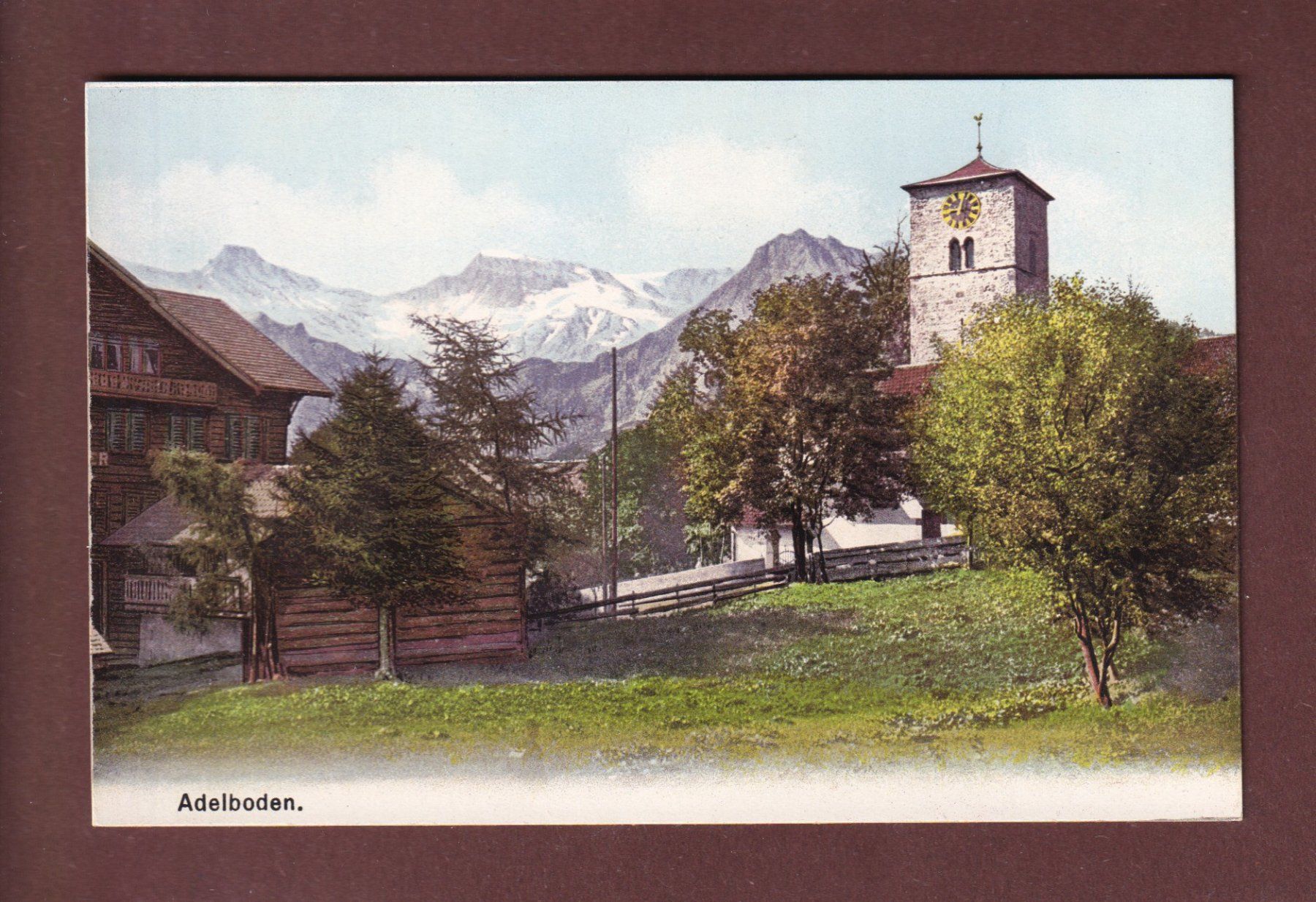 Cartoline postali: ADELBODEN - Kirche – Usato da Pully venduto da nicecards-shop