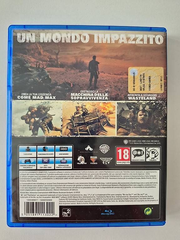 Giochi: MAD MAX PS4 – Usato da Horw venduto da Mschaefer 1