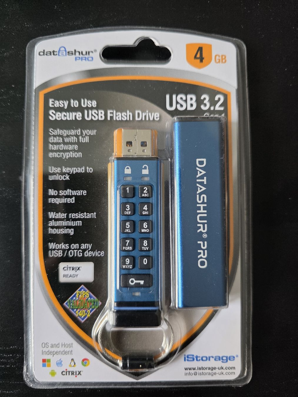 USB Sticks: iStorage Datashur Pro 4GB Memory Stick – Neu und originalverpackt aus Frauenkappelen von Milpil