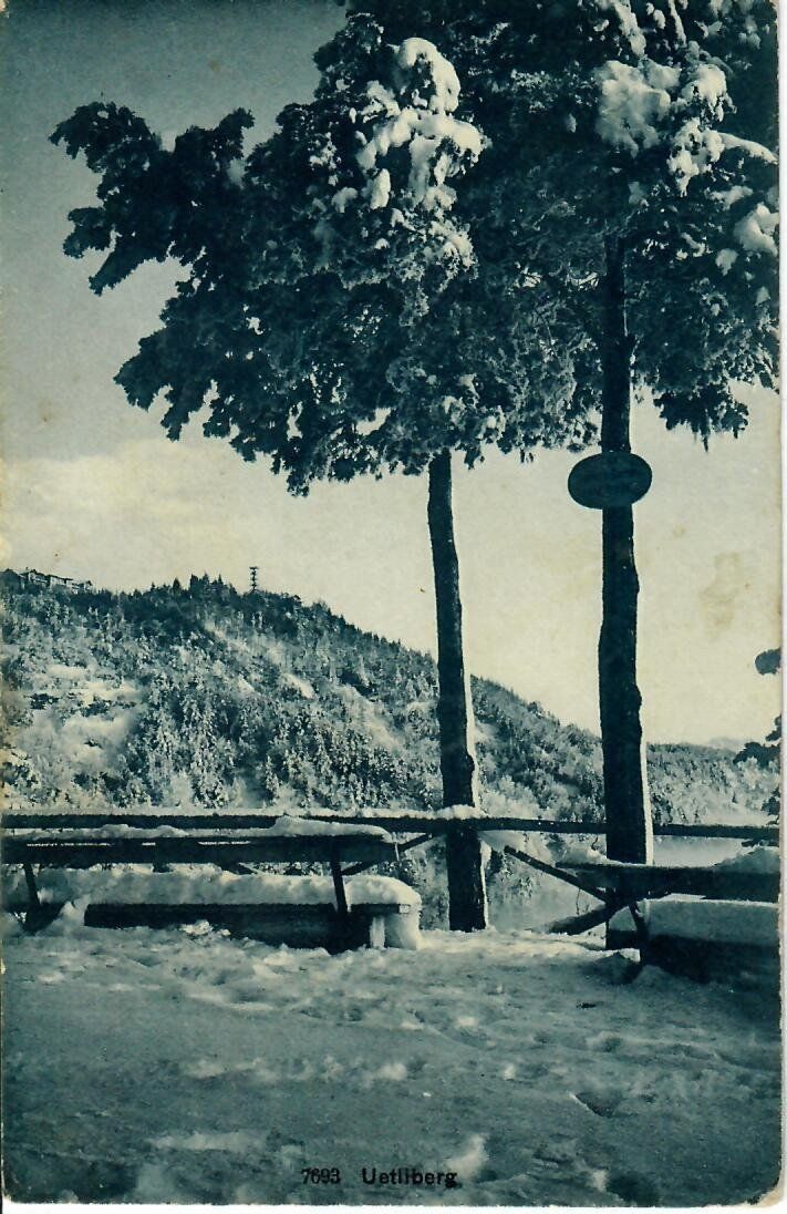 Ansichtskarten: Uetliberg - Stabstempel  1912 – Gebraucht aus Hochdorf von Ziegel-16