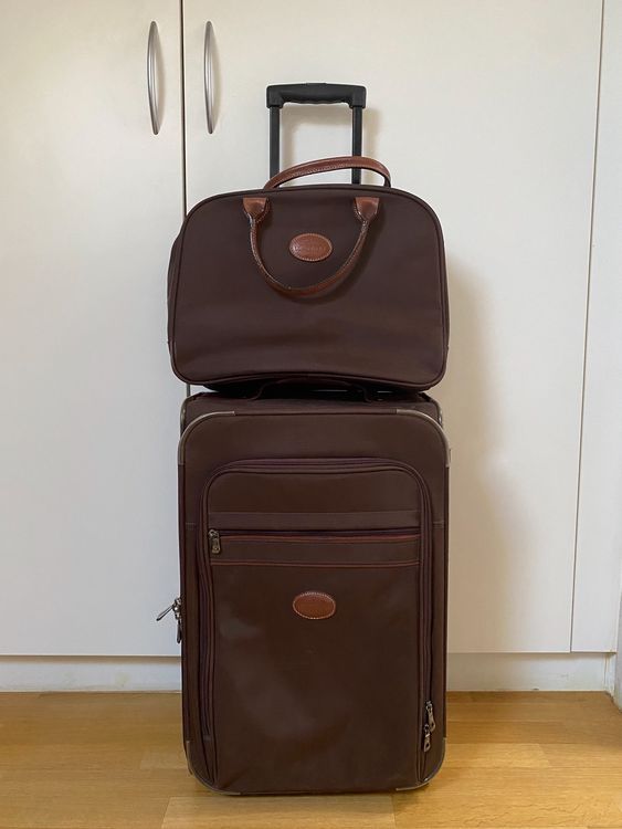 Valise cuir online longchamp