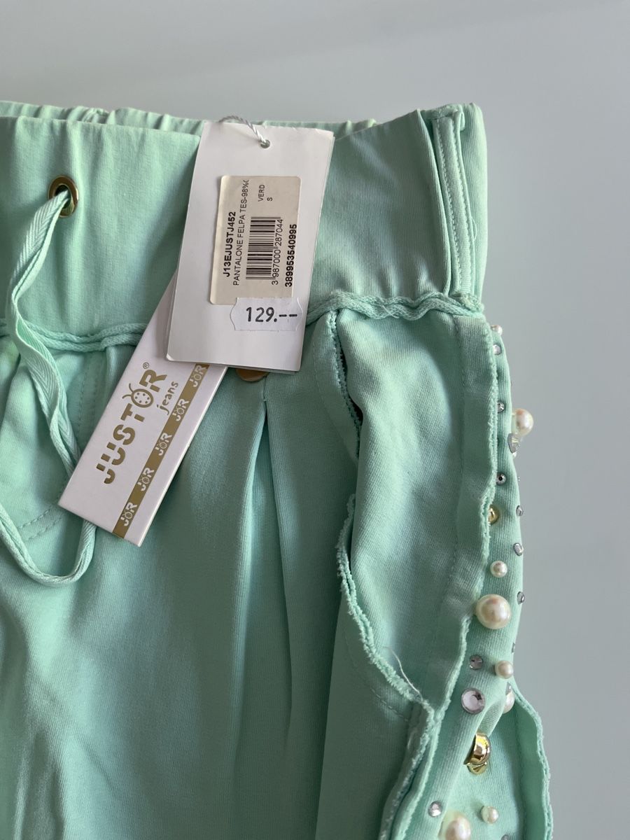 Pantaloni: JUSTOR Hose mint Grösse S neu mit Etikette – Nuovo e nell'imballaggio originale da Füllinsdorf venduto da Bambu2007 2