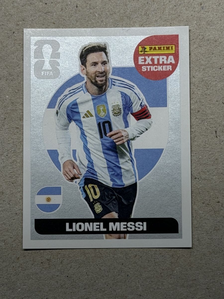 Panini Carte collezionabili: Messi Silber Panini EXTRA STICKER 2026 – Nuovo (secondo la descrizione) da Strengelbach venduto da mat_kn95