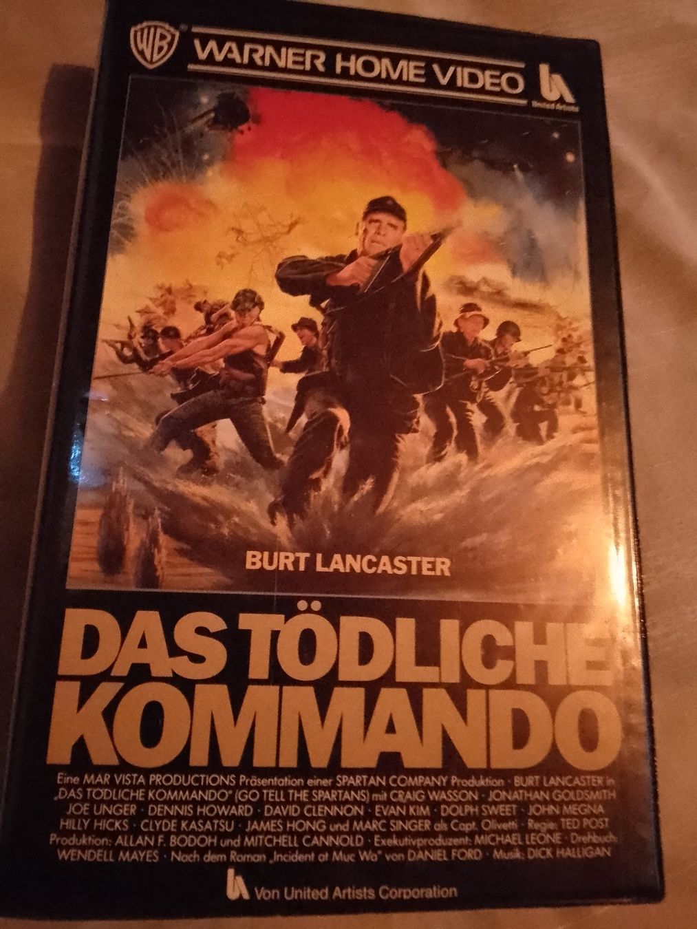 Tutti i VHS: Das tödliche Kommando mit Burt Lancaster VHS Warner Home – Usato da Remetschwil venduto da Privatflohmi