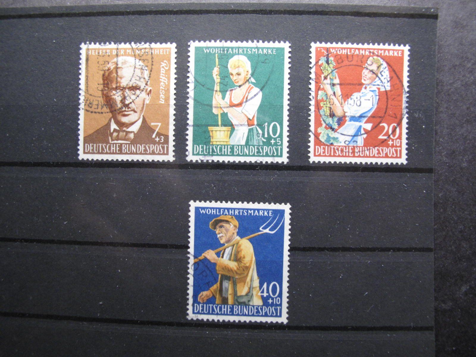 Alle Briefmarken: BRD 1958 Landwirtschaft gest – Gebraucht aus Wil SG von fva01