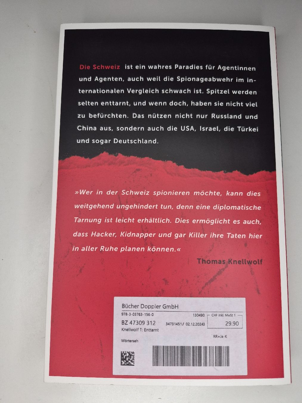 Libri: Buch "Enttarnt" von Thomas Knellwolf  – Nuovo (secondo la descrizione) da Ennetbaden venduto da lou_6mq2 1
