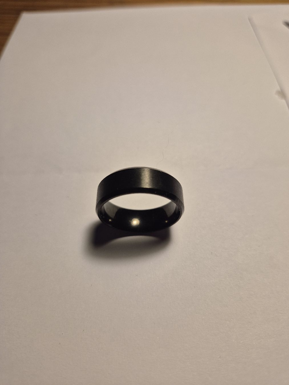 Anelli: Fingerring schwarz, glänzend, ungebraucht – Nuovo (secondo la descrizione) da Buchs AG venduto da Gian_1902