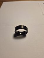 Fingerring schwarz, glänzend, ungebraucht