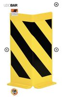 4 Stk. neue Anfahrschutz in gelb/schwarz, 400 x 160 mm