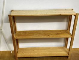 Holzregal 3 Ebenen, 110 x 30 x 75 cm