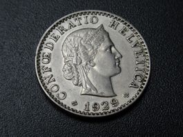 Schöner 20 Rp. 1929 ab Fr. 2.--