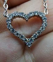 Collier argent diamants de moissanite de 0,32 ct certifié
