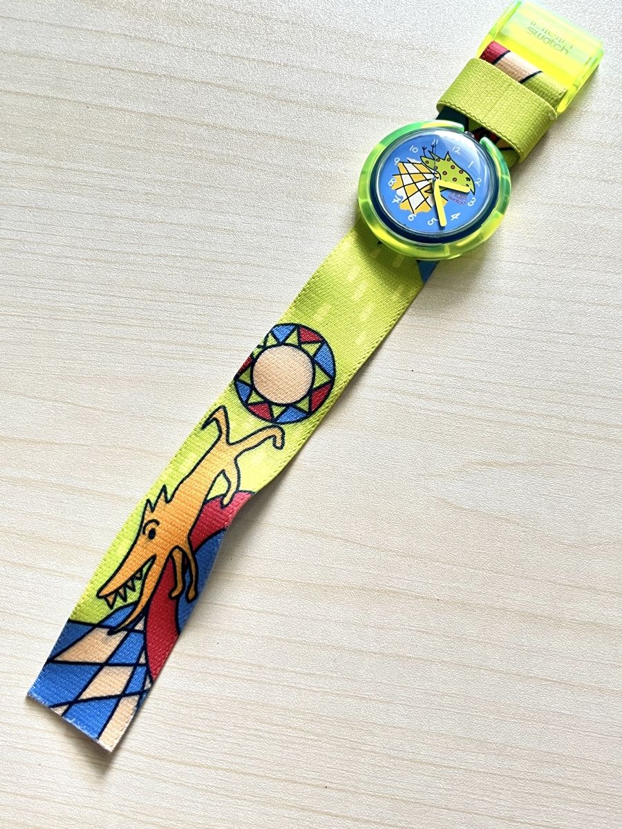 Swatch Orologi: Swatch POP Uhr, Gruen Blau   – Usato da Grenchen venduto da chththl 1