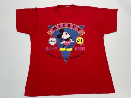 Vintage 80s T-Shirt Mickey Mouse Disney Gr XL