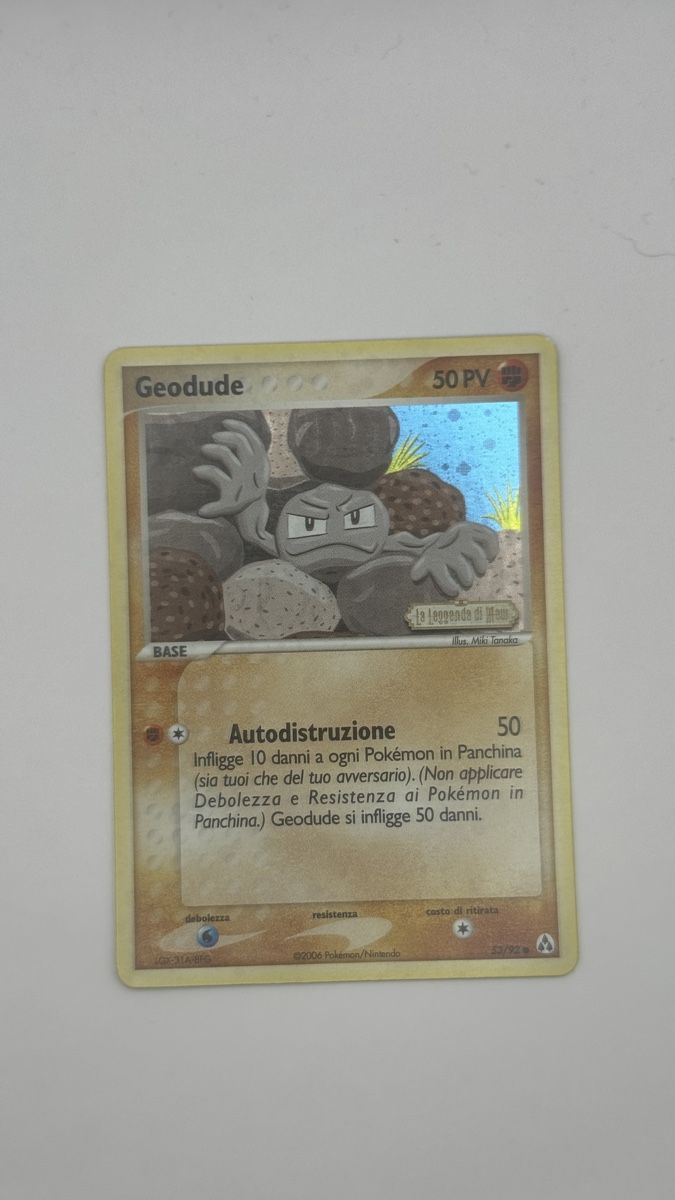 Pokémon Carte collezionabili: Geodude holo reverse Ex legend maker 53/92 – Usato da Belprahon venduto da Rob_ain