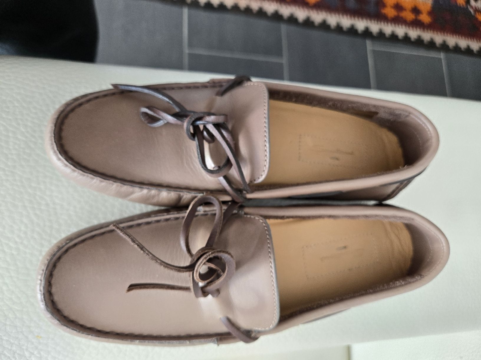 Santoni Herrenschuhe: Mocassin de marque Santoni neuve – Neu (gemäss Beschreibung) aus Bulle von Habib61