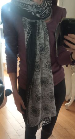 XXL Foulard Tuch Schal mit schönem Muster Boho zu Nile