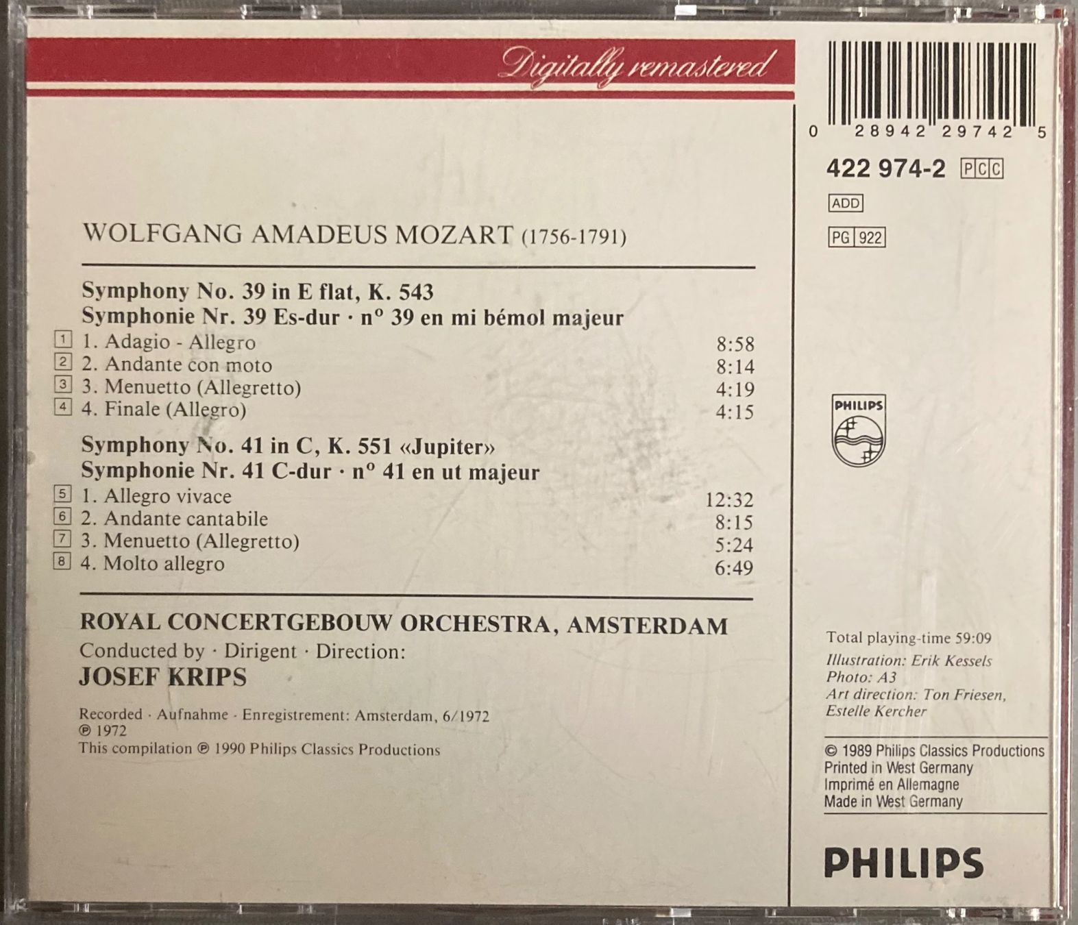 CDs: MOZART... - SYMPHONIES NOS. 39 & 41 – Gebraucht aus Poliez-Pittet von Newtown-Records 1