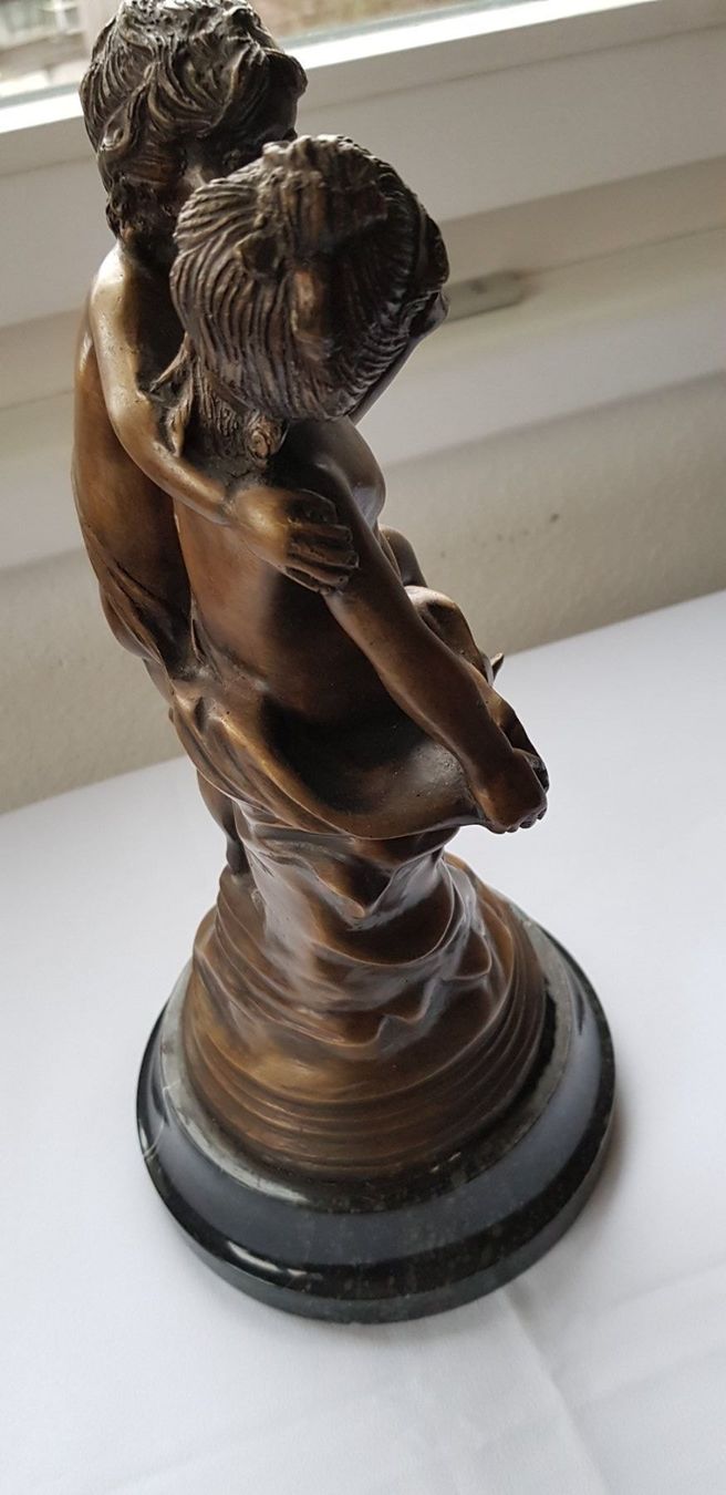 Sculture & Statue: Bronze Skulptur "Mädchen mit Jungem" – Usato da Dällikon venduto da Toyfan 3