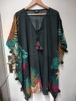 Galeries Lafayette Tunika one Size Tropenmuster, Quasten