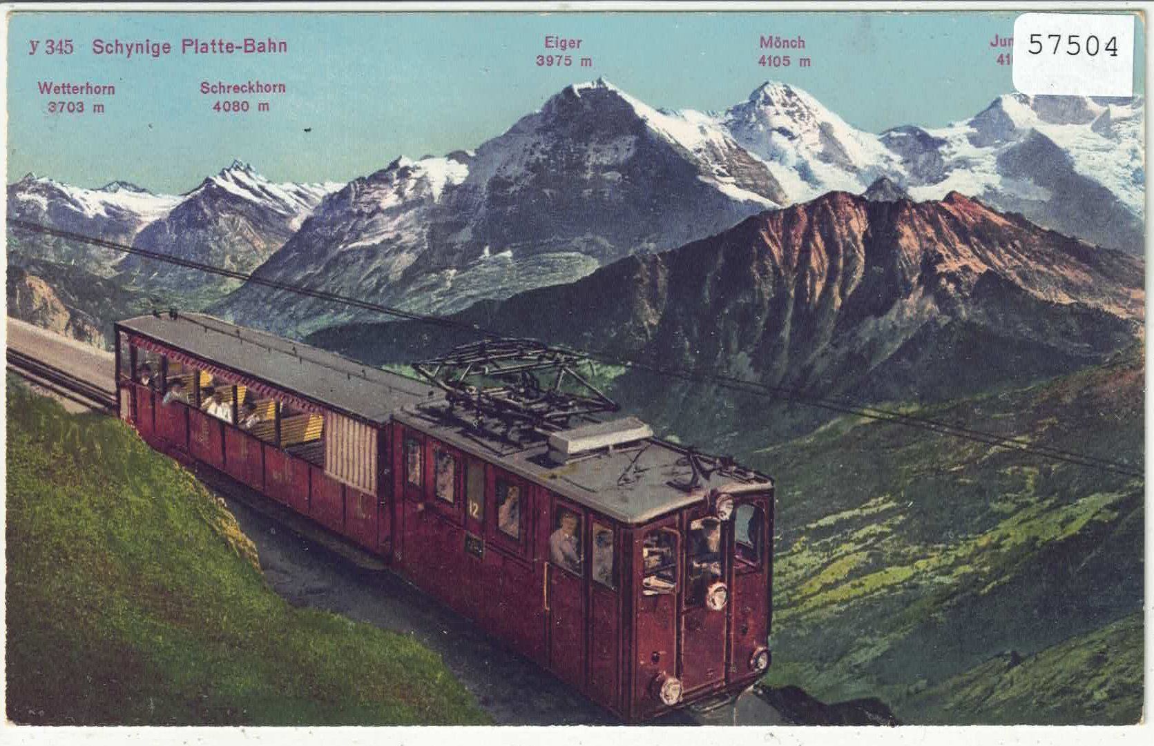 Ansichtskarten: Schynige Platte-Bahn - Litho – Gebraucht aus Ettingen von Kartenplanet